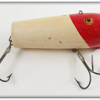 Vintage Bill Warren Red & White Live Action Minnow Lure