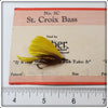 Weber St. Croix Bass Flies On Card In Spider Web Box