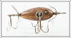 Vintage Shakespeare Metalized Copper Submerged Wooden Minnow 03 Lure