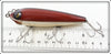 Dale Roberts Repainted Red Scale Heddon Near Surface Wiggler