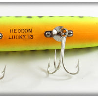 Heddon Fluorescent Green Crawdad Lucky 13 2500 GRA