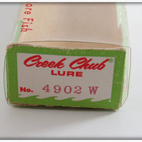 Creek Chub Red Head White Jointed Darter In Box 4902 W