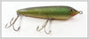 Vintage Heddon Green Scale Smiley Sinking Zaragossa Lure 6509D