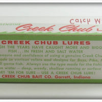 Creek Chub Yellow Spotted Jointed Darter In Box 4914 W