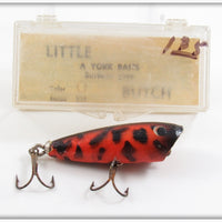 York Baits Orange Black Spots Little Butch Lure In Box