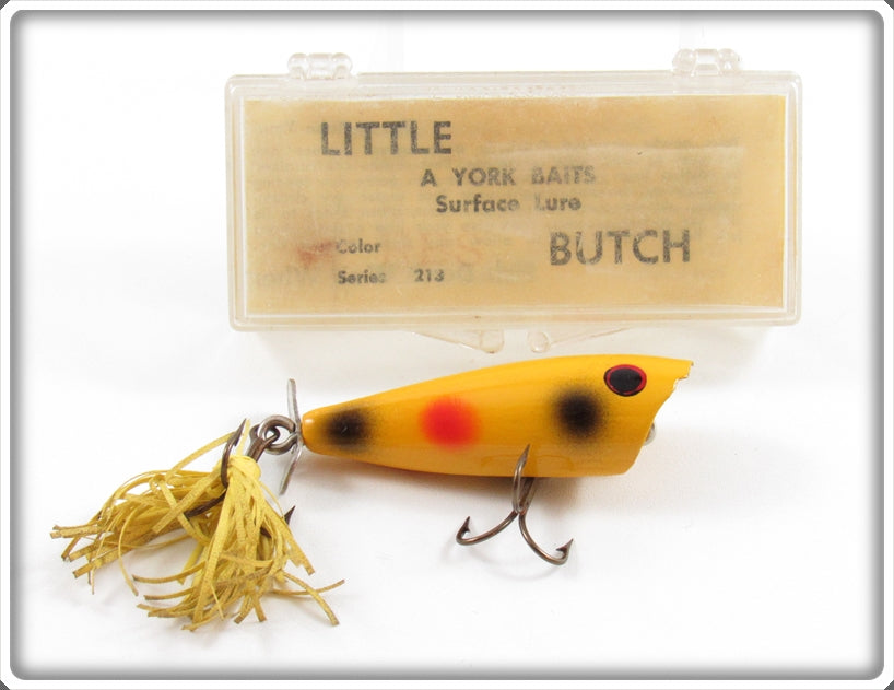 York Baits Yellow Black And Red Spots Little Butch In Box