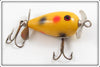 York Baits Yellow Black And Red Spots Lucky Minnow In Box