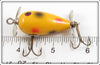 York Baits Yellow Black And Red Spots Lucky Minnow In Box