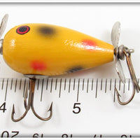 York Baits Yellow Black And Red Spots Lucky Minnow In Box