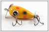 York Baits Yellow Black And Red Spots Lucky Minnow In Box