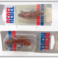 1984 Rebel Wee Crawfish Lot On Grey Cards