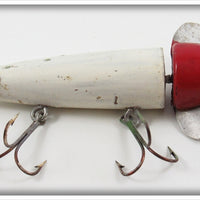 Unknown Charlie Fox Style Red & White Rotary Head Lure