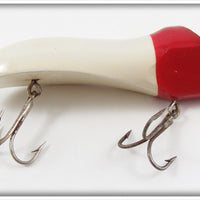 Pflueger White Red Head Wizard Wiggler In Blue Border Box