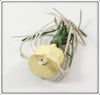 Arbogast Green & White Fly Rod Hula Popper