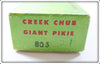 Creek Chub Special Order Silver Shiner Giant Jointed Pikie Empty Box 803