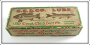 Vintage Creek Chub Green Beetle Empty Lure Box 3851