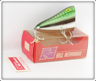 Norman Chrome & Green With Stripes Willy's Wobbler In Box