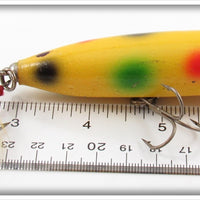 York Baits Yellow With Red, Green & Black Spots Musky Little Butch