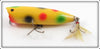 York Baits Yellow With Red, Green & Black Spots Musky Little Butch