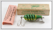 Zink Artificial Bait Co Green Zink Screwtail Lure In Box