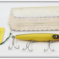 Florida Fishing Tackle Lonn's Sales Yellow Scale Dandy Lure In Box