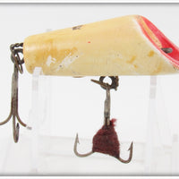 Vintage Wise Sportsman Supply White & Red Jim Dandy Wobbler Lure