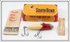 South Bend Red Arrowhead White Fish Oreno Lure In RH Box 