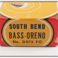 South Bend Fire Orange Bass Oreno In Box G973 FO