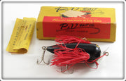 P & V Bait Co Black Red Wings Red Wing Black Bird In Box