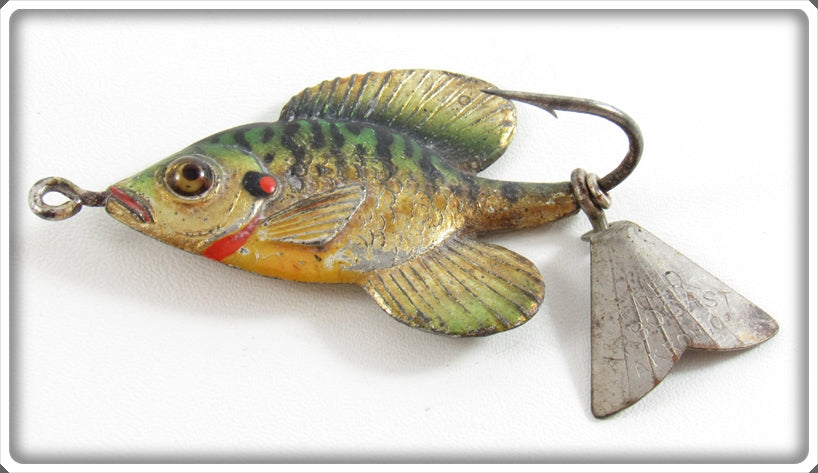 Vintage Fred Arbogast Tin Liz Sunfish Lure