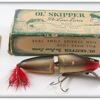 Wynne Precision Co Ol' Skipper Jointed Lucky Tail Wobbler Lure In Box