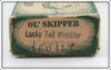 Wynne Precision Co Ol' Skipper Jointed Lucky Tail Wobbler In Box