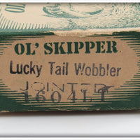 Wynne Precision Co Ol' Skipper Jointed Lucky Tail Wobbler In Box