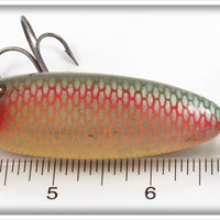 Creek Chub Red Side Baby Flat Side Injured Minnow In End Label Box