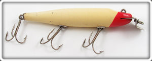 Vintage Creek Chub Red Slant Head White Pikie 702 Lure 