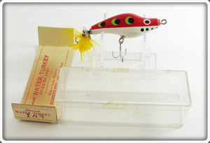 Burney's Mfg Co Red & White Mercer's Water Turkey Lure In Box