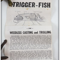 Mittig Mfg Co Orange Spotted Trigger Fish In Box