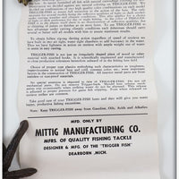 Mittig Mfg Co Orange Spotted Trigger Fish In Box