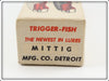 Mittig Mfg Co Orange Spotted Trigger Fish In Box