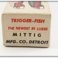 Mittig Mfg Co Orange Spotted Trigger Fish In Box