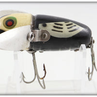 Heddon Black White Head Crazy Crawler In Box 2120 BWH