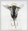 Heddon Black White Head Crazy Crawler In Box 2120 BWH