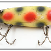 Vintage Heddon Strawberry Spotted Crab Wiggler Lure