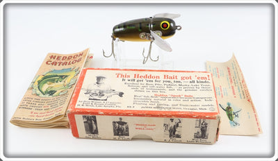 Vintage Heddon Bullfrog Crazy Crawler Lure In Box 2120 BF 
