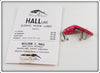 Vintage William C Hall Pink With Spots Sliding Hook Lure