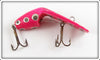 William C Hall Pink With Spots Sliding Hook Lure