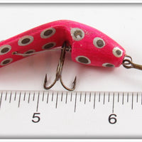 William C Hall Pink With Spots Sliding Hook Lure