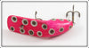 William C Hall Pink With Spots Sliding Hook Lure