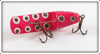 William C Hall Pink With Spots Sliding Hook Lure