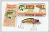 Vintage Heddon Perch River Runt Lure In Box 9110 L